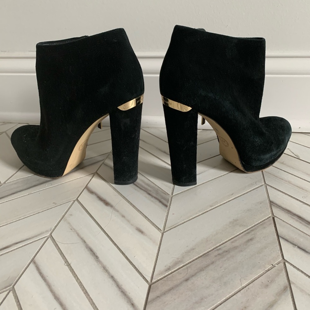 Michael Kors Black Suede Booties - Picture 4 of 9